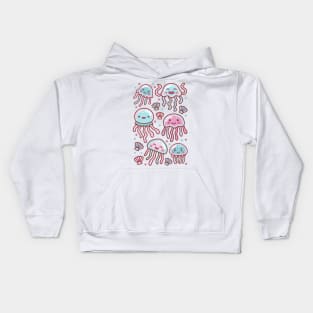 Cotton Candy Jellyfishes #4 Kids Hoodie